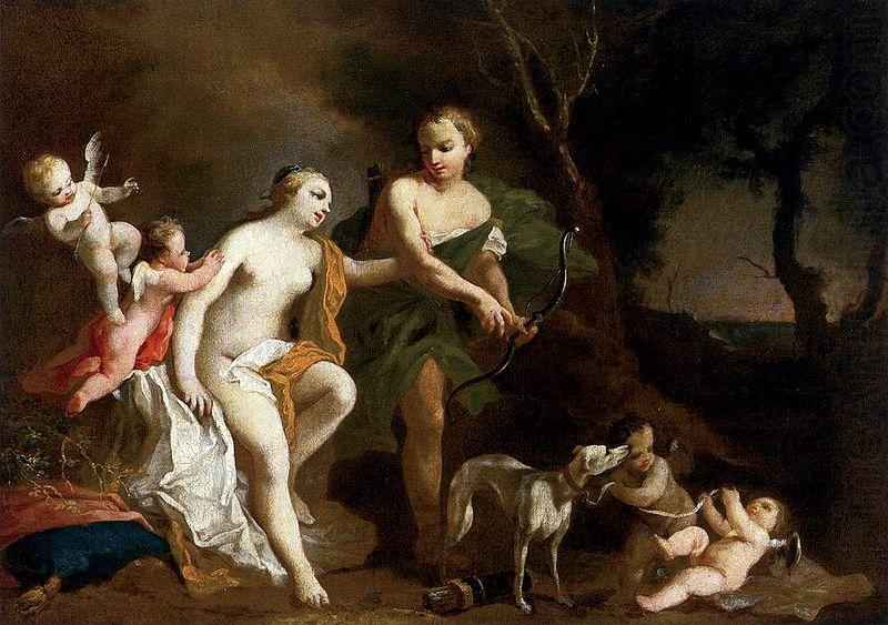 Jacopo Amigoni Venus and Adonis oil painting picture